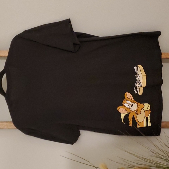 Vintage Tom and Jerry Front/Back Graphic T- Shirt Black - Picture 2 of 8